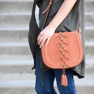 Vince Camuto Suade & Leather Bag